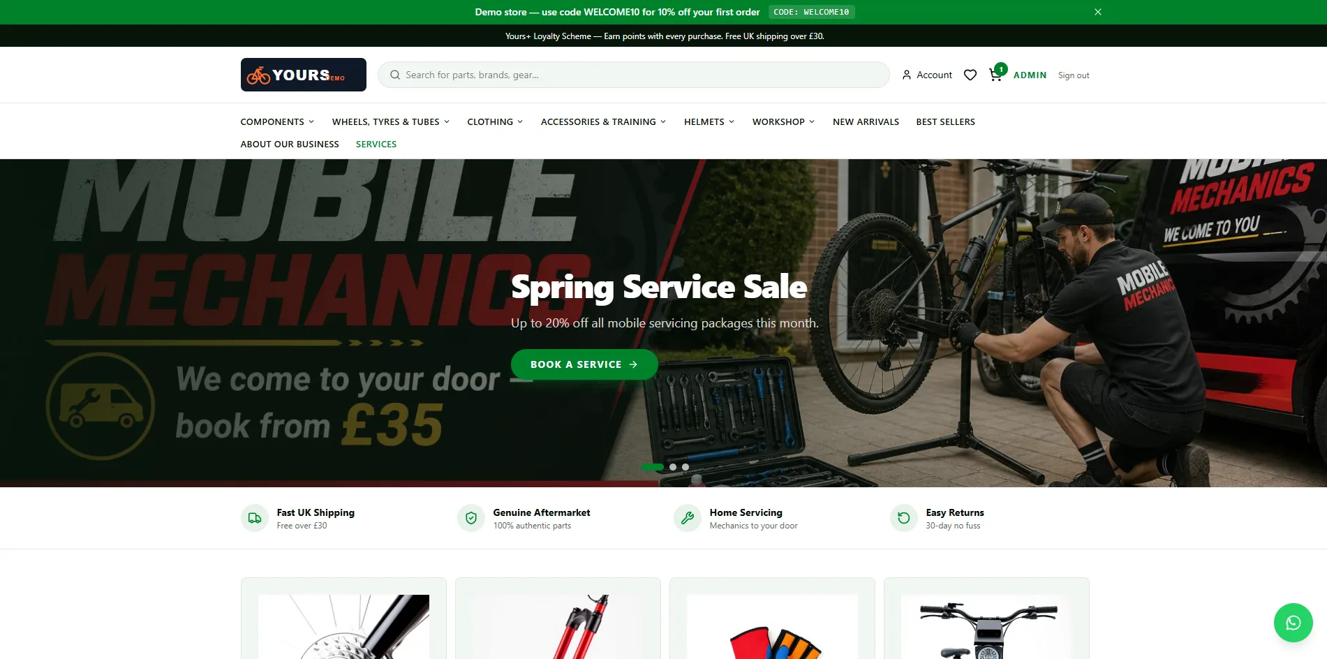 Cycle Shop Platform preview